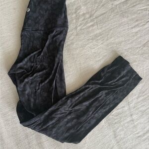 Black Patterned Leggings